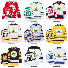 Pas nieuwfashion hockey jerseys aan (elk logo elk nummer elke naam) aangepaste naam teamlogo -nummer kleurrijke pullover lange mouwen