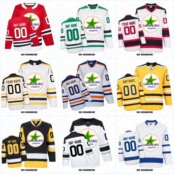 Personnalisez les maillots de hockey newfashion (tout logo n'importe quel nom) Nom personnalisé Numéro de logo Logo Pullover Pullover Long Sleeves