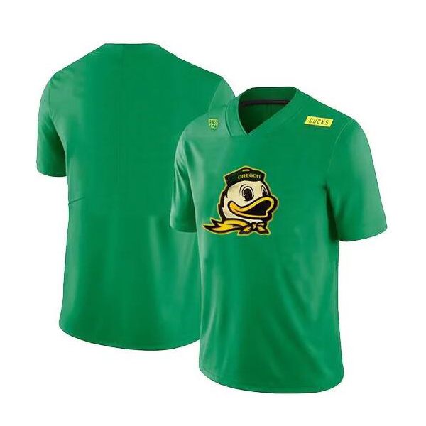 Personnaliser Oregon Ducks t-shirt personnalisé hommes collège noir vert jersey taille adulte football américain porter des maillots cousus