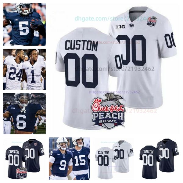 Personnaliser PSU Penn State Football Jersey NCAA College Drew Allar Nicholas Singleton Saquon Barkley KeAndre Lambert-Smith Abdul Carter Trace McSorley