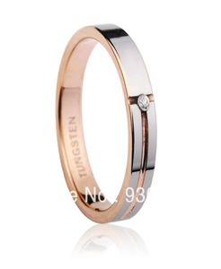 Personnaliser Super Deal bague taille 312 tungstène femme Man039s anneaux de mariage Couple Rings305J7791391