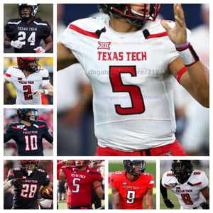 Personnalisez le maillot de football universitaire Texas Tech TTU n'importe quel nom n'importe quel numéro Bryce Ramirez Coy Eakin Will Burns Cooper LaFebre Gino Garcia Patrick Mahomes II Donny Anderson