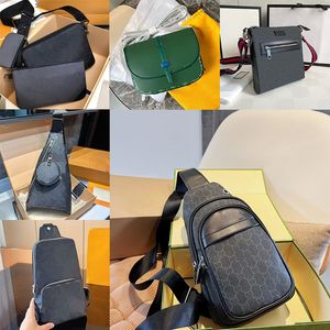 Diseñador Cross body Hombres Mujeres Sling Work Chest Belt Bag Messenger Luxury Fashion Leather Shoulder Bags