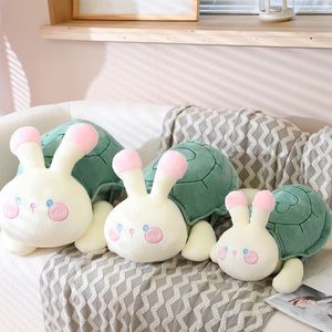 Personnalisez le jouet d'oreiller en peluche de lapin de tortue pour les cadeaux d'enfant ou de fille 40 cm Soft Stuffed Amovible Turtlerabbits Plushie