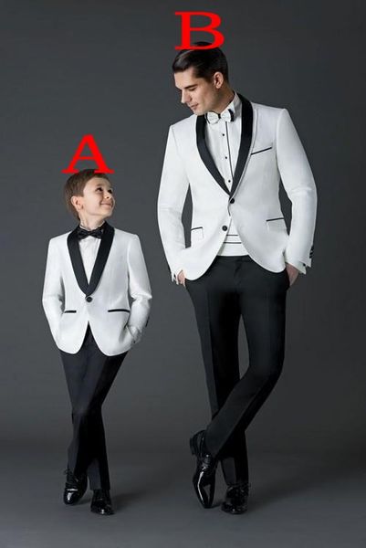 Personnaliser les smokings de mariage pour hommes blancs mariés garçons d'honneur blazer excellents hommes formel costume de bal d'affaires (veste + pantalon + nœud papillon) 257