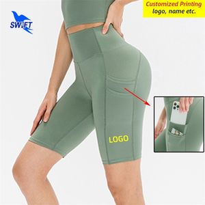 Timpel vrouwen sport korte broek gym fitness panty's snel droge vrouwelijke leggings Compressie yoga shorts met zijzakken 220704