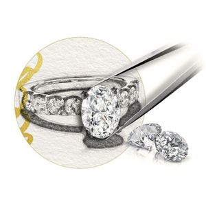 Персонализируйте свое обручальное кольцо 0 3-12 карат с бриллиантом, рубином, изумрудом, сапфиром, золото 9K, 10K, 14K, 18K, золото 201110199N