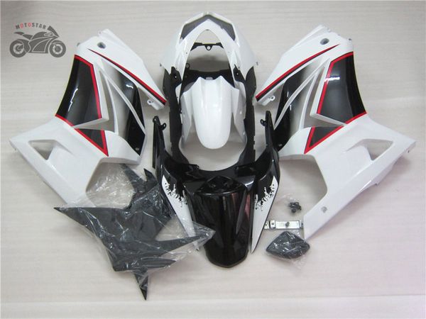 Personnalisez votre propre kit de carénages pour Kawasaki Ninja 250R ZX250R ZX 250 2008-2014 EX250 08-14 kits de carénage d'injection de moto blanc AB16