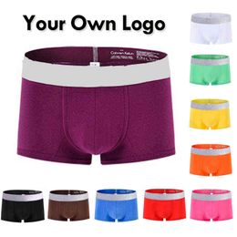 Personaliseer je Pantalones Cortos Hombres Ropa Interior Transpiable Men Underwear de los Hombres de Boxer Shorts G220419