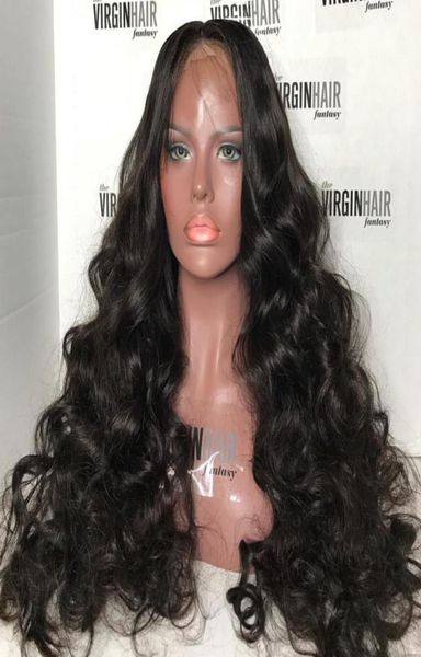 Perruques de cheveux humains personnalisées 10A pour femmes noires brésiliennes péruviennes grande vague de corps Loosewave pleines perruques de dentelle et perruques avant de dentelle 1186656