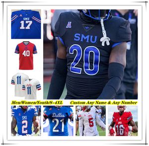 Maillot de football Ncaa College SMU Mustangs Preston Stone Jaylan Knighton Eric Dickerson Isaiah Nwokobia Alexander Kilgore Moochie Dixon LJ Johnson Jr Hudson Wilson