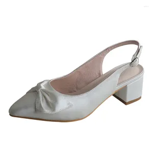 Personnalisé 151 chaussures wedopus robe chunky bloc talon mariage pointu pointu femelle slingback 41885