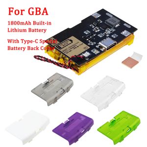 Batterie de lithium intégrée 1800mAh 1800mAh avec coque IPS V3 pour Nintend GBA IPS V3 Backlight Screen pré-stratifié V3 Kits LCD