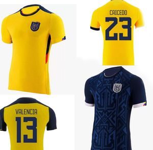 maillots de football Equateur personnalisé 22 23 domicile qualité thaïlandaise yakuda L.CAMPANA 9 CIFUENTES 5 PLATA 19 HINCAPIE 3 VALENCIA 13 CAICEDO 23 porter