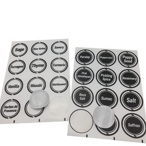 Aangepaste 2inch Cirkel Wit PVC Waterdichte Vinyl Stickers Etiketten Gedrukt Blad Verpakkingsdoos Afdichting Adhesive Label Sticker