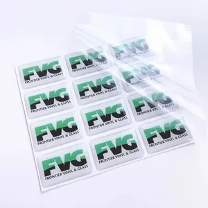 Aangepaste 3D Dome Label Sticker Hoge kwaliteit Aangepaste Epoxy Logo Sticker Printing Domed Gel Resin -stickers voor groothandel