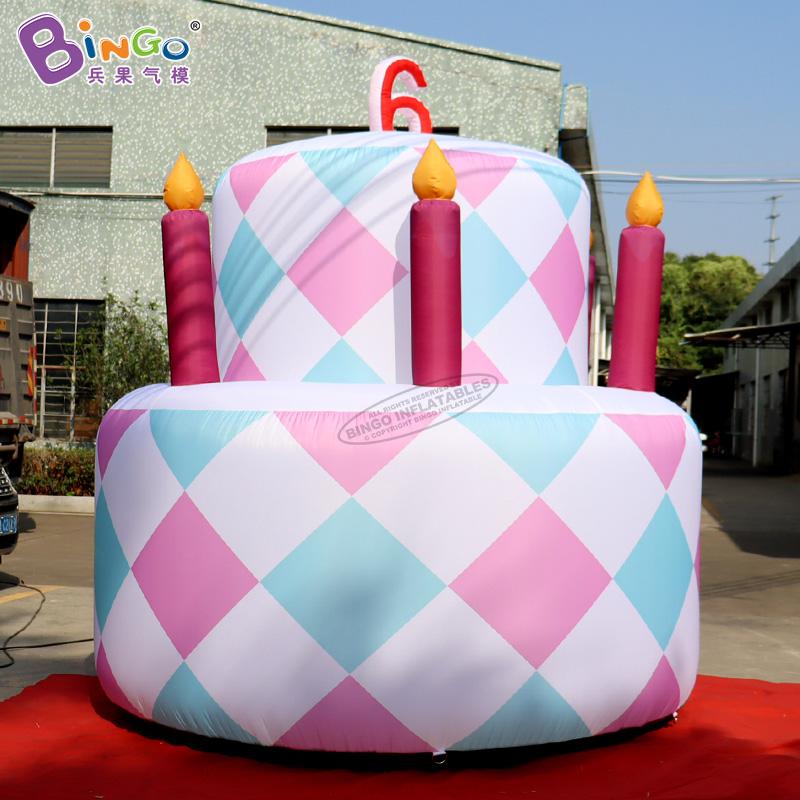 Customized 3m 10ft Event Advertising Inflatable Cake Models Simulation Food Models For Outdoor Decoration Toys Sports