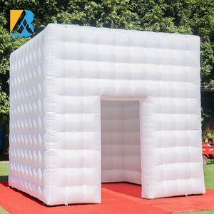 Aangepaste 4x4x4 meter witte grote opblaasbare kubustent voor evenementenruimte