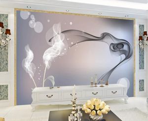 Personnalisé 5D / 8D TV Fond d'écran Atmosphérique 3D Simple Moderne Net Mural Mural Mural de Parede