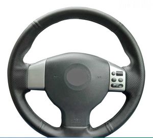 Housse de volant de voiture personnalisée, accessoires de voiture en cuir antidérapants pour Nissan Tiida 2004 – 2010 Sylphy 2006-2011 Versa 2007-2011