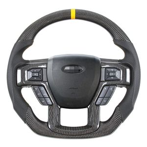 Volant en Fiber de carbone adapté aux besoins du client pour des accessoires de voiture de roue de course de Ford Raptor F150