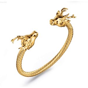 Aangepaste coole herten draak 18k gouden armband Dubai gouden dierlijke draak armband sieraden