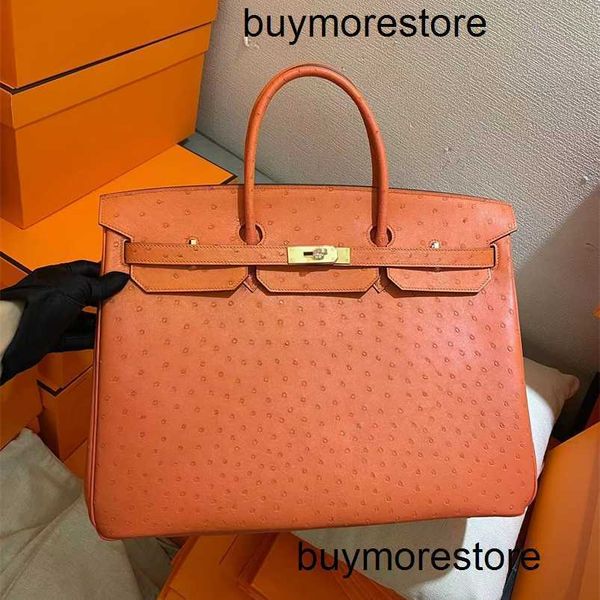 Sac en peau de vache personnalisé Hac 50cm Style Handswen Handmade Top Quality Hac 40cm Handmade Véritable Cuir Version personnalisée grande taille orange pour homme et entièrement possible