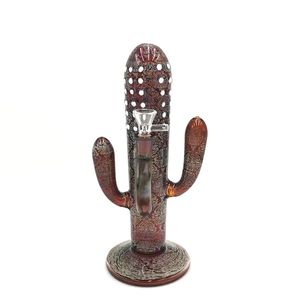 Cactus créatif personnalisé, dispositif de recyclage de verre de narguilé, conduite d'eau, plate-forme de forage pétrolier, filtre de pomme de douche, pleine hauteur 29cm