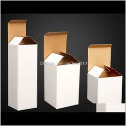 Aangepaste bekerverpakking 20oz Skinny Tumbler Packing Box Pas verschillende modellen aan te passen Prompt goederen Witte vouwboxen voor vele maat A07 D SVSTC