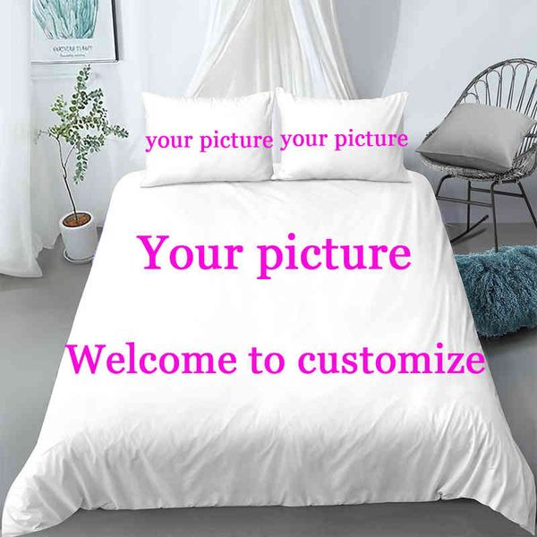 Juego de cama con estampado 3d de diseño personalizado, funda nórdica, funda de almohada sin sábana. Enviar imagen 1028px1028p Cualquier tamaño de imagen