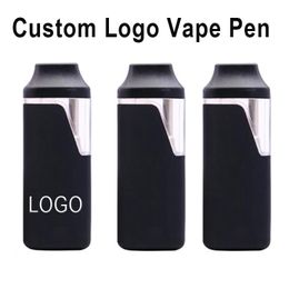 Op maat gemaakte wegwerp-e-sigaretten Vape-pen 1ml Pod-karren Dikke olie Lege pennen Oplaadbare 280mAh-batterij Verdamper Aangepast logo Verpakkingsdozen Mylar-zakken Sticker