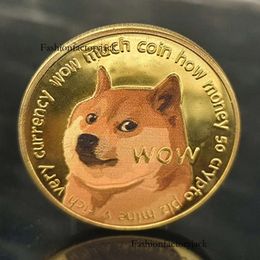 Aangepaste Dogecoin door fabrikant Buitenlandse Bitccccoin Bitccccoin Bitdoge Herdenkingsmunt Metaalreliëf Kleurendruk Ambachten