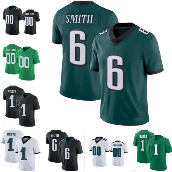 Jerseys de fútbol personalizados Kelly Green Hurts Smith Sanders Slay Jr Kelce Dawkins Brown Cunningham Graham Vick Yakuda Store Spited Sportswear al por mayor Dhgate