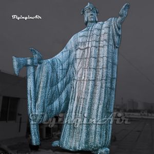 Estatua de piedra inflable gigante personalizada Argonath Colossus 5m Air Blow Up en películas de El Señor de los anillos para decoración de escenario de Carnaval