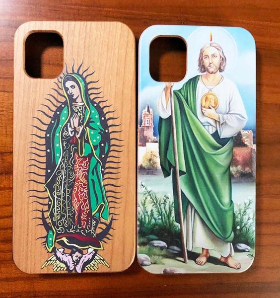 Funda de madera hecha a mano personalizada para Iphone 11 12 PRO MAX 8 plus XS XR Funda con estampado de madera para teléfono inteligente Carcasa antigolpes Super buena Qaulit3121528