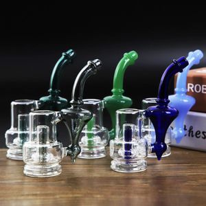 Aangepaste hoge borosilicaatglas rookpijp waterpijp DAB multifunctionele waterpijppijp kleine waskolf