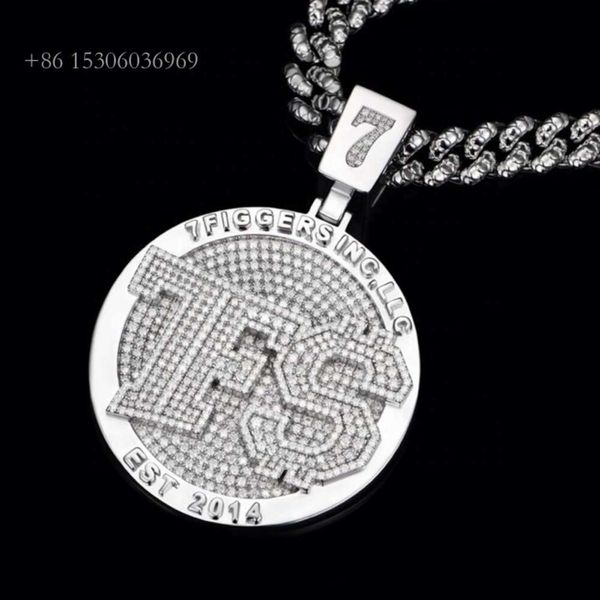 Personnalisé Hip Hop Métal Design S Mode Hommes Pet Dog Tags Pendentif Collier/Dogtag