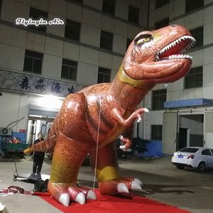 Aangepaste opblaasbare dinosaurus beeldhouwkunst Tyrannosaurus Rex 5m Hoogte Giant Animal Ancient T-Rex met aangepaste printen voor themapark