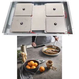 Aangepaste keuken aanrecht Invisacook Invisible Induction Cooktove Cooker 4 Burner HoB -fornuis met halve brug