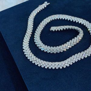 Aangepaste luxe diamanten halsketting hoogwaardige handgemaakte damessieraden