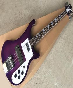 Aangepaste fabrikanten Hele en Retail Optimal Custom Purple 4 String Bass Electric Guitar met Mahony Neck Body A7461647