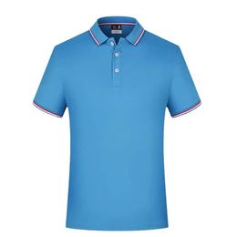 Polo pour hommes personnalisés, logo imprimé, t-shirt à revers en coton pur à manches courtes, uniforme d'équipe d'été brodée