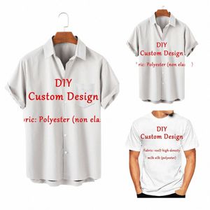 Aangepaste Heren Shirts Zomer Hawaiiaanse Korte Mouw Dames 3D Custom Design Tops T-shirt Factory Outlet Oversize Anime Cosplay w7P1 #