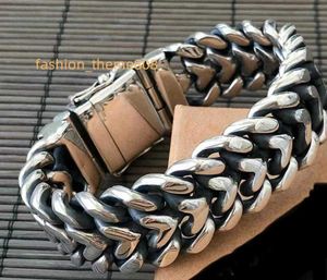 Cadenas cuadradas pesadas sólidas personalizadas para hombre, pulsera de cadena de eslabones cubanos de Plata de Ley 925 de 16mm de Miami para hombres