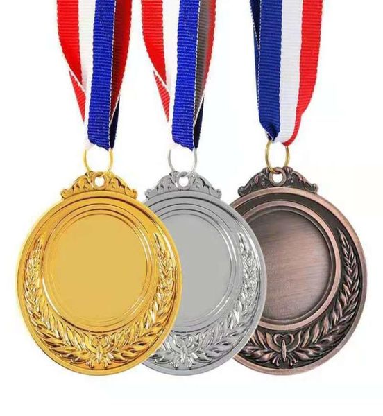 Medallas de bronce y plata doradas de moda de Metal personalizadas, medallas deportivas deportivas de 65mm de diámetro 5673229