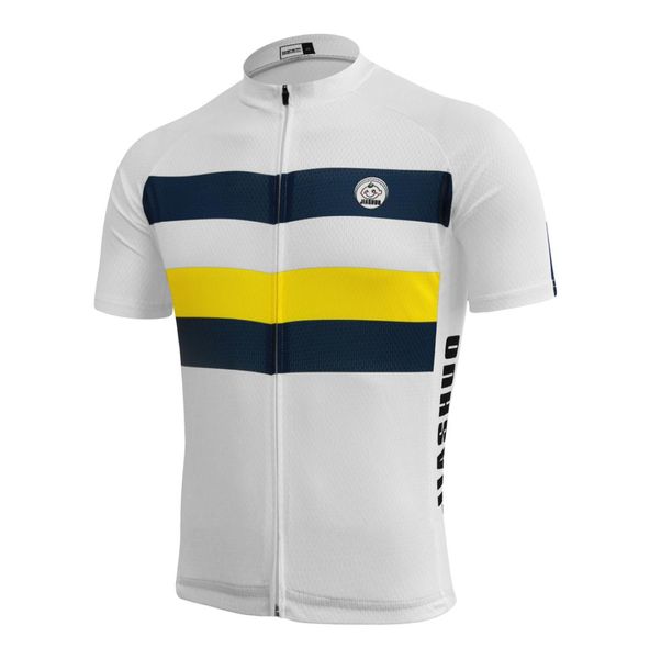 Nouveau personnalisé 2017 Classical White Jiashuo Mtb Road Racing Team Bike Pro Cycling Jersey Shirts Tops Clothing Respiration AI8434700