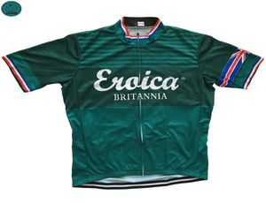 Personnalisé NOUVEAU 2017 Rétro Britannia UK Classique JIASHUO vtt route RACING Team Bike Pro Cyclisme Jersey Chemises Tops Vêtements Bre1555368