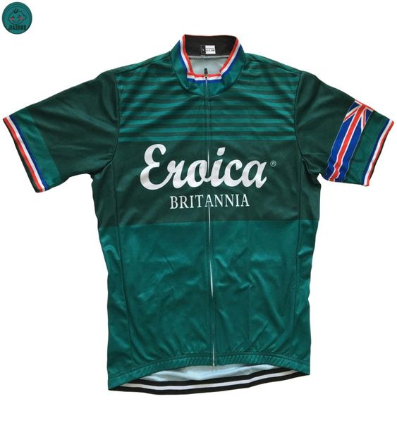 NOUVEAU NOUVEAU RETRO BRITANNIA UK Classical JIASHUO MTB RAD RACING Équipe Bike Pro Cycling Jersey Shirts Tops Clothing Bre3902578