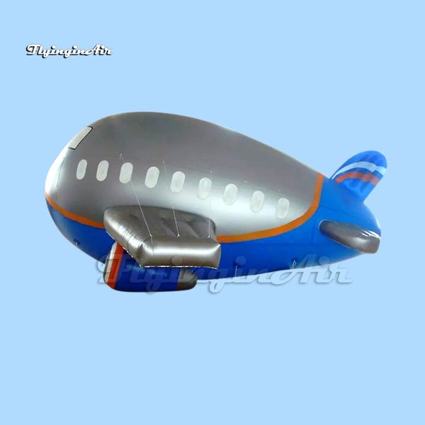 Avion gonflable de flottement d'air de ballon d'hélium de PVC de modèle d'avion de jet gonflable adapté aux besoins du client de publicité extérieure pour l'événement
