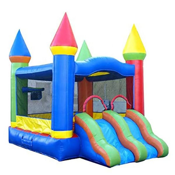 Mini Mini Jumping inflable personalizado Castillo Bouncer Hounce Combinación Trampolín Trampolín Niños Diapositivas Con barco sin soplador 01